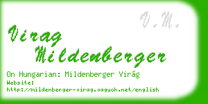 virag mildenberger business card